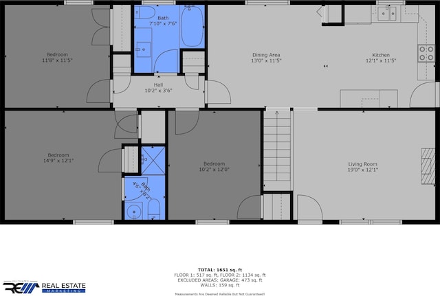 305 Barry Dr, Clarksville, TN 37040 - view of floor plan / room layout