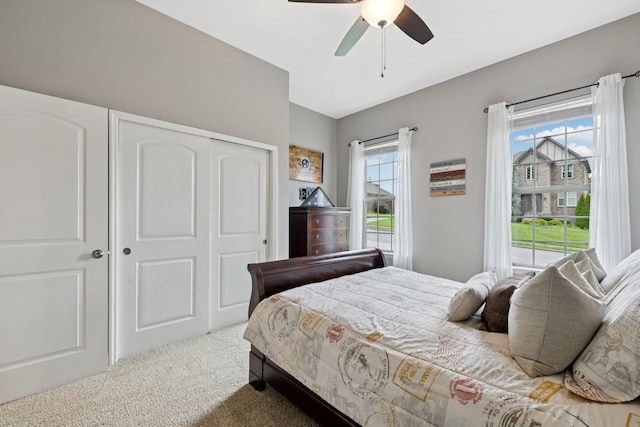 2229 Arbor Pointe Way, Hermitage, TN 37076 - carpeted bedroom with a closet and ceiling fan
