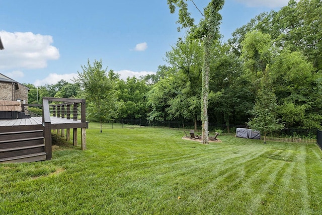 2229 Arbor Pointe Way, Hermitage, TN 37076 - fenced backyard with a wooden deck
