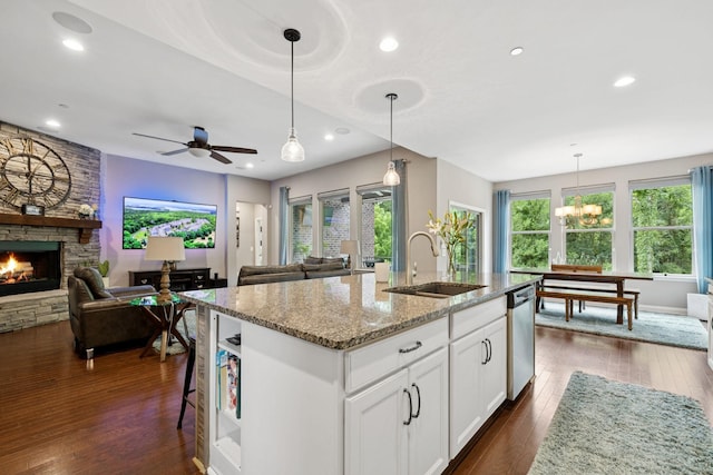 2229 Arbor Pointe Way, Hermitage, TN 37076 - kitchen with open floor plan, healthy amount of natural light, and recessed lighting