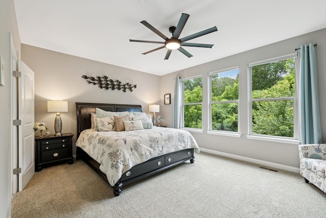 2229 Arbor Pointe Way, Hermitage, TN 37076 - carpeted bedroom featuring multiple windows and ceiling fan