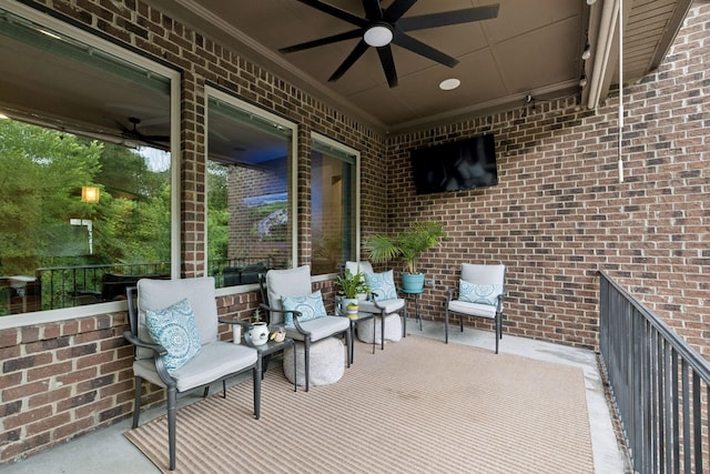 2229 Arbor Pointe Way, Hermitage, TN 37076 - view of patio featuring a ceiling fan