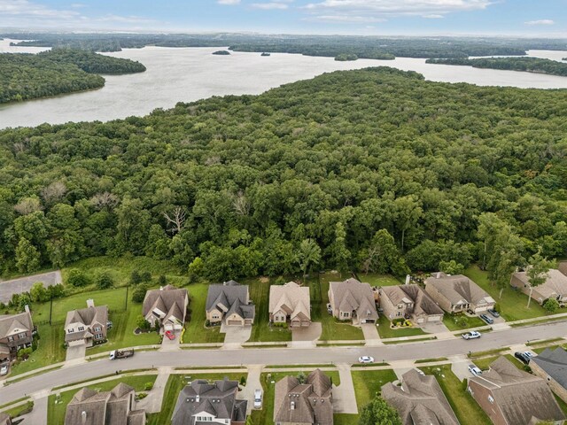 2229 Arbor Pointe Way, Hermitage, TN 37076 - aerial view of property and surrounding area featuring a large body of water and nearby suburban area