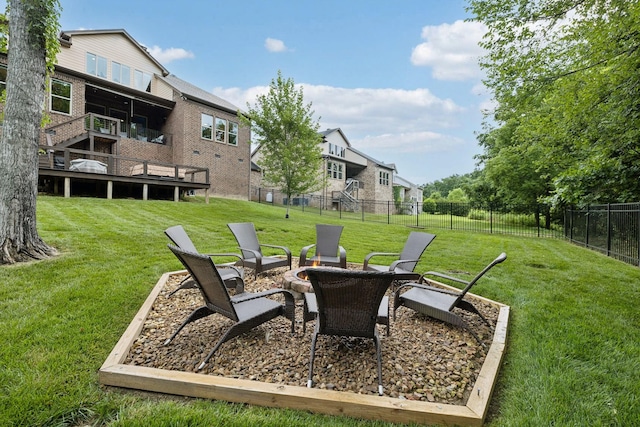 2229 Arbor Pointe Way, Hermitage, TN 37076 - view of yard featuring an outdoor fire pit