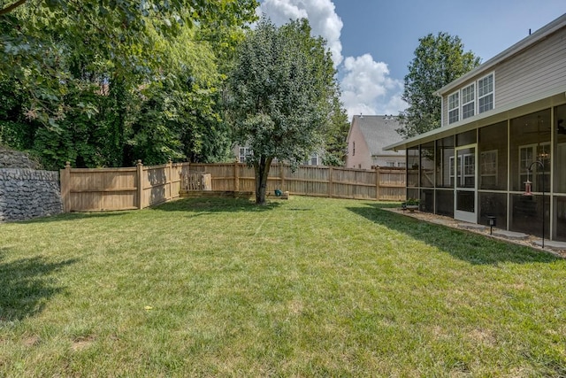 5925 Westheimer Dr, Brentwood, TN 37027 - fenced backyard with a sunroom