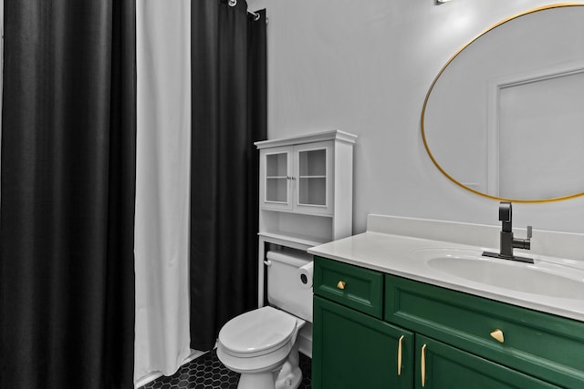 8441 Callabee Way # 14, Antioch, TN 37013 - bathroom with vanity, tile patterned flooring, and a shower with curtain