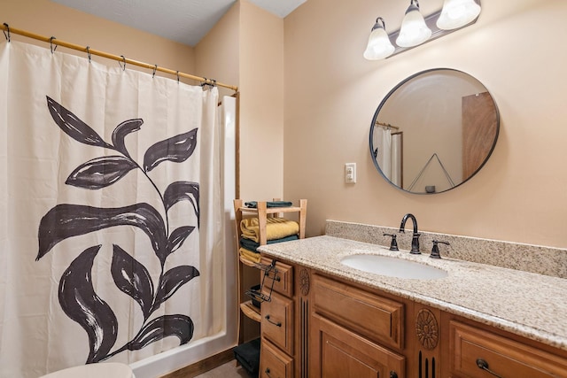 1455 Shell Rd, Goodlettsville, TN 37072 - bathroom with vanity and a shower with shower curtain