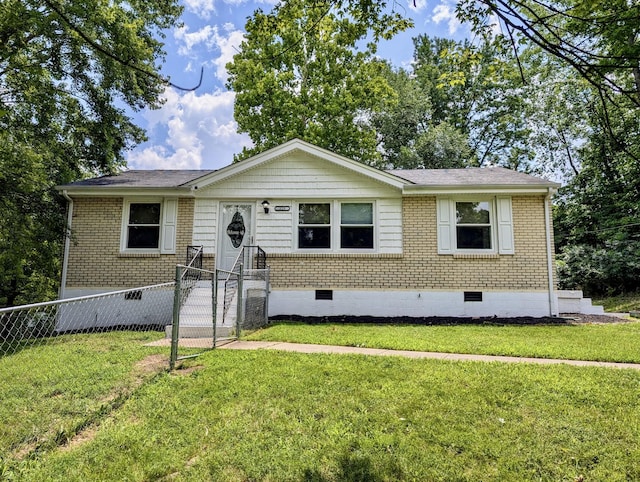 229 Scarlet Dr, Clarksville, TN 37040 - view of front facade with crawl space and brick siding