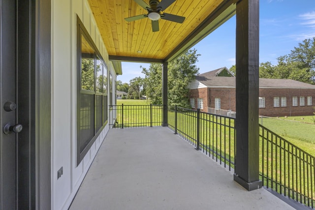 106 5th Ave N, Decherd, TN 37324 - view of patio / terrace featuring ceiling fan