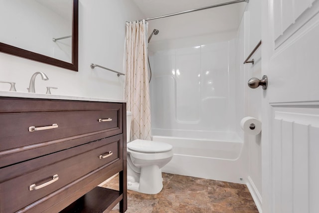 1107 Moreno Ln, Lewisburg, TN 37091 - full bathroom with vanity and shower / bathtub combination with curtain