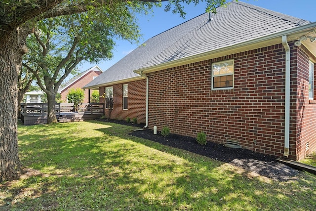 370 Calumet Trce, Murfreesboro, TN 37127 - view of property exterior featuring roof with shingles, brick siding, and a yard