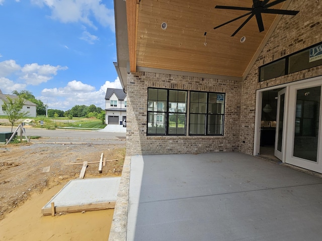 3244 Arundel Ln, Thompsons Station, TN 37179 - view of patio / terrace with ceiling fan