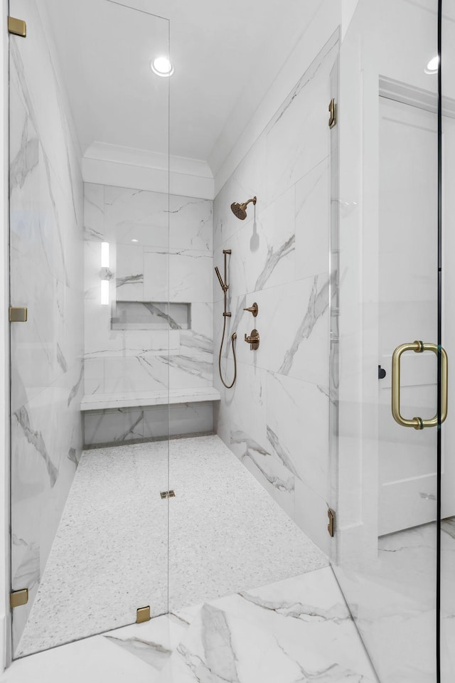 3244 Arundel Ln, Thompsons Station, TN 37179 - full bath featuring a marble finish shower