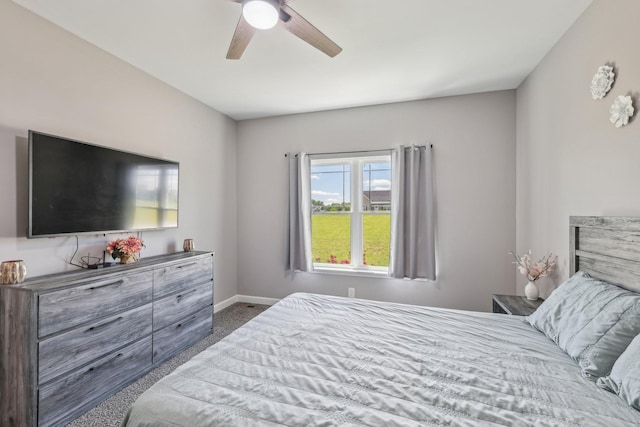 1219 Oak Grove Rd, Dickson, TN 37055 - bedroom with carpet and a ceiling fan