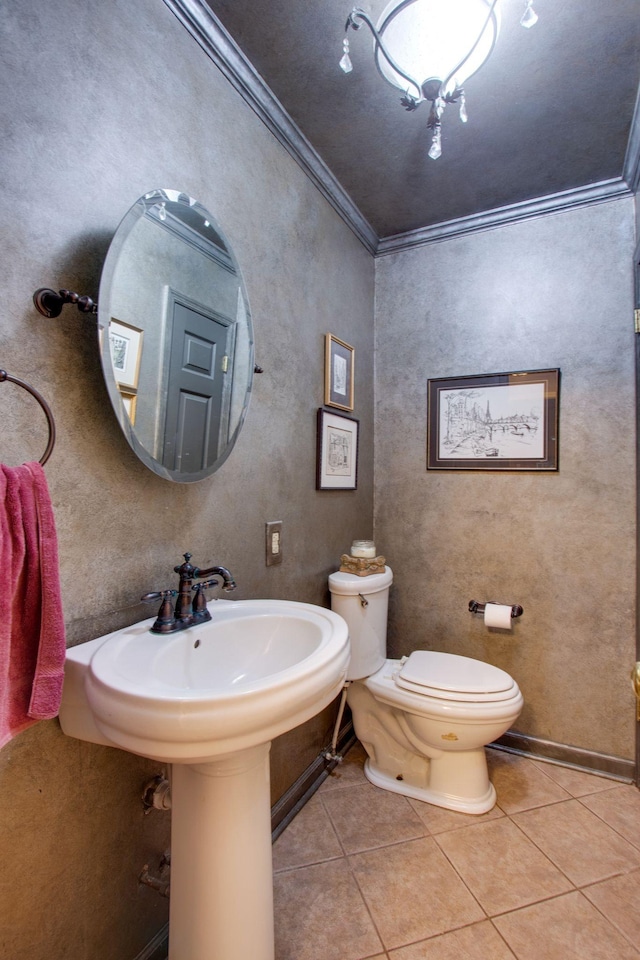 201 Stoneybrook Rd, Columbia, TN 38401 - bathroom featuring tile patterned floors and crown molding