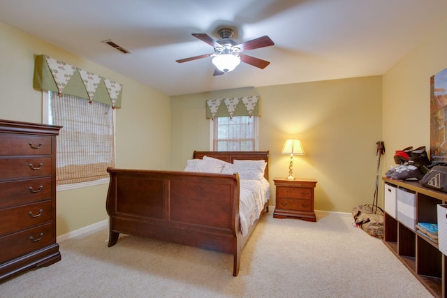 201 Stoneybrook Rd, Columbia, TN 38401 - bedroom with light carpet and a ceiling fan