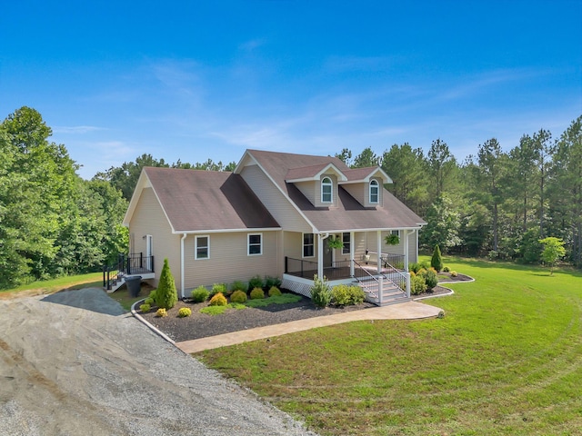 3534 Summertown Hwy, Summertown, TN 38483 - view of front of home featuring covered porch and a front lawn