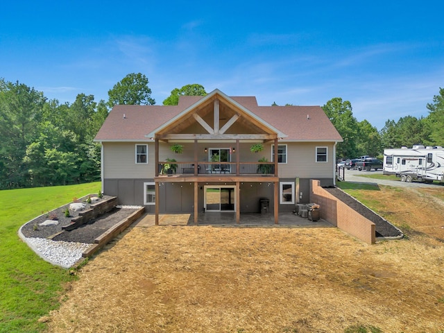 3534 Summertown Hwy, Summertown, TN 38483 - rear view of house featuring a patio area, a yard, and a wooden deck
