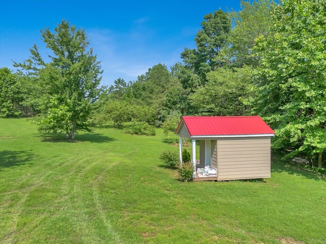 3534 Summertown Hwy, Summertown, TN 38483 - view of grassy yard featuring a shed