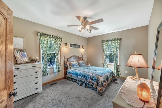 3534 Summertown Hwy, Summertown, TN 38483 - carpeted bedroom with ceiling fan and baseboards