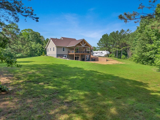 3534 Summertown Hwy, Summertown, TN 38483 - back of property with a deck and a lawn