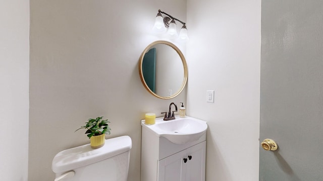5131 Hunters Point Ln, Hermitage, TN 37076 - half bathroom featuring vanity and toilet