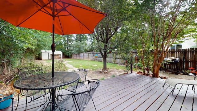 5131 Hunters Point Ln, Hermitage, TN 37076 - deck featuring outdoor dining area and a fenced backyard