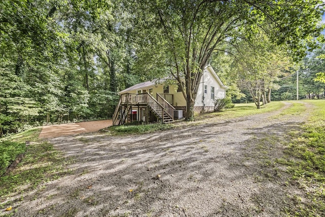7125 Sutton Pl, Fairview, TN 37062 - view of front of house featuring stairs and a deck
