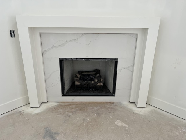 133 Scarsdale Dr S, Hendersonville, TN 37075 - detailed view of a high end fireplace and baseboards