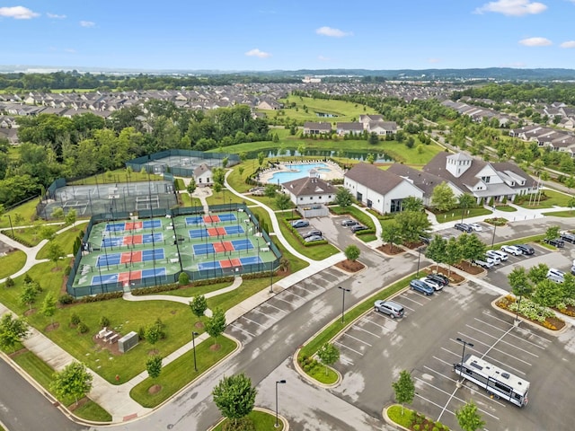 679 Overton Way, Spring Hill, TN 37174 - aerial perspective of suburban area featuring a pool area