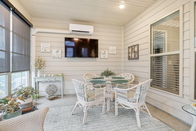 679 Overton Way, Spring Hill, TN 37174 - sunroom / solarium with a wall mounted AC