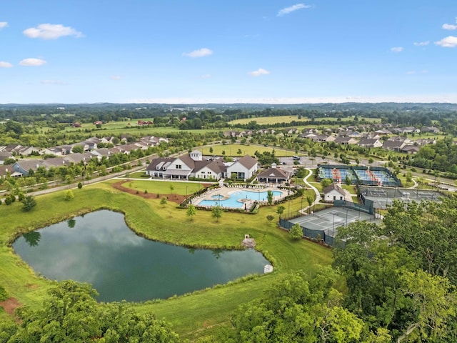 679 Overton Way, Spring Hill, TN 37174 - aerial view of residential area featuring a large body of water