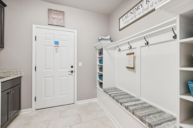 679 Overton Way, Spring Hill, TN 37174 - mudroom with light tile patterned flooring and baseboards
