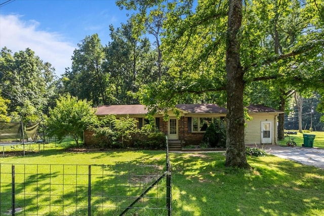106 Ulcer Hollow Rd, Waverly, TN 37185 - single story home featuring a trampoline