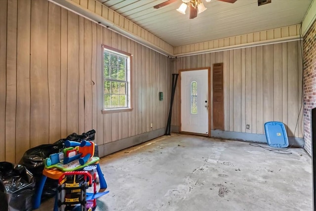 106 Ulcer Hollow Rd, Waverly, TN 37185 - doorway to property with ceiling fan and a patio area