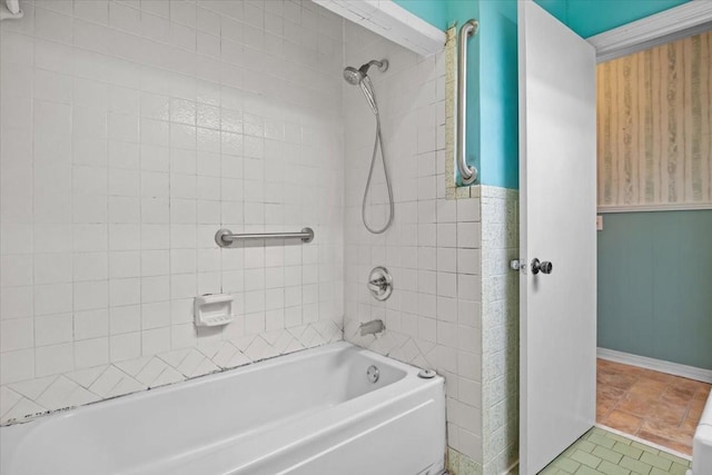 106 Ulcer Hollow Rd, Waverly, TN 37185 - bathroom with shower / tub combination and baseboards