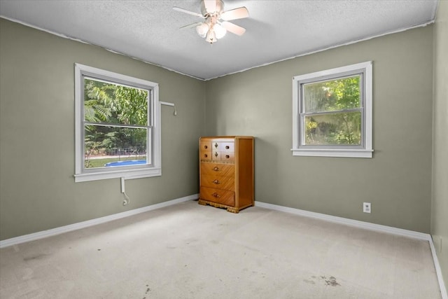 106 Ulcer Hollow Rd, Waverly, TN 37185 - carpeted empty room with plenty of natural light, ceiling fan, and a textured ceiling