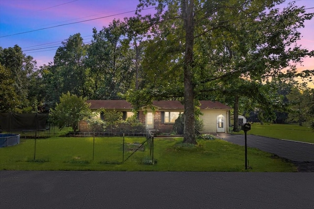 106 Ulcer Hollow Rd, Waverly, TN 37185 - single story home featuring a trampoline and driveway