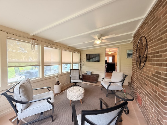 412 Winwood Dr, Lebanon, TN 37087 - sunroom with ceiling fan