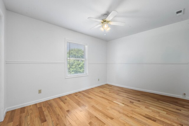 3899 Sadlersville Rd, Adams, TN 37010 - unfurnished room featuring light wood-style floors and a ceiling fan