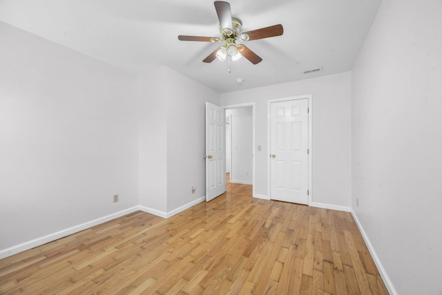 3899 Sadlersville Rd, Adams, TN 37010 - unfurnished bedroom featuring light wood-type flooring and ceiling fan