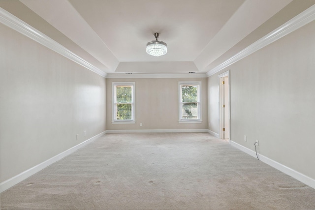 2105 Chels Way, Old Hickory, TN 37138 - carpeted empty room featuring a tray ceiling and ornamental molding