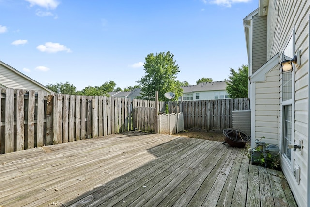 3405 Old Anderson Rd Unit 203, Antioch, TN 37013 - wooden deck with a fenced backyard