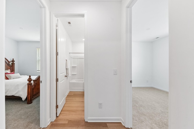 2337 Williamsport Lndg, Columbia, TN 38401 - hallway featuring carpet flooring and wood finished floors