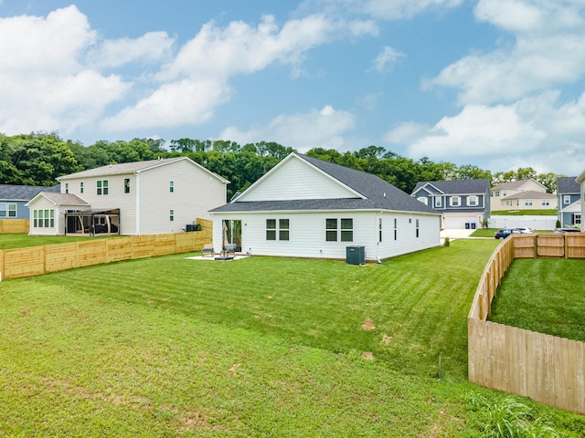 2337 Williamsport Lndg, Columbia, TN 38401 - rear view of house with a patio, a fenced backyard, and a residential view