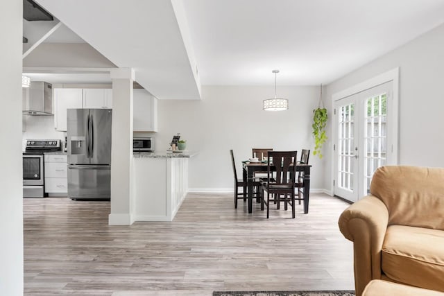 117 Maple Way N, Hendersonville, TN 37075 - dining area with light wood-type flooring