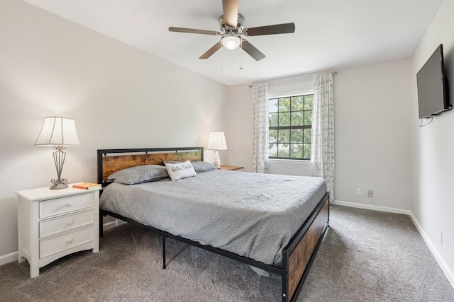 117 Maple Way N, Hendersonville, TN 37075 - bedroom featuring dark carpet and ceiling fan