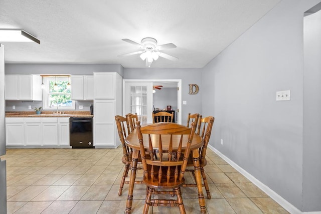 705 Pineridge Dr, Hopkinsville, KY 42240 - dining room with a ceiling fan and light tile patterned flooring