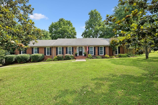9505 Inavale Ln, Brentwood, TN 37027 - ranch-style house featuring brick siding and a front lawn