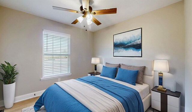 7313 Horn Tavern Ct, Fairview, TN 37062 - bedroom with light wood-style floors and a ceiling fan